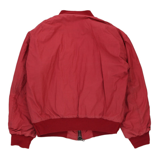 Oaks by Ferre Reversible Bomber Jacket - Large Red Polyester