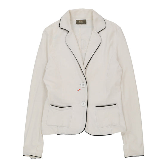 Iceberg Blazer - XS White Cotton