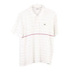 Vintage white Lacoste Polo Shirt - mens medium