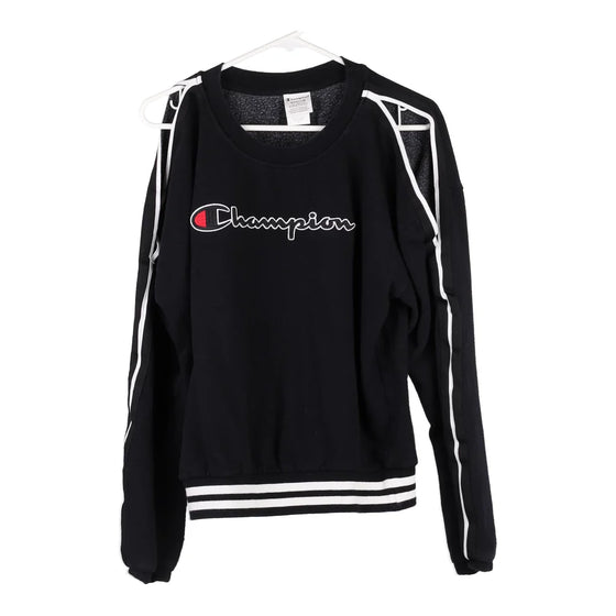 Vintage black Champion Sweatshirt - womens medium