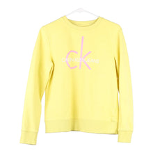  Vintage yellow Calvin Klein Sweatshirt - womens medium