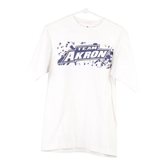 Pre-Loved white Team Akron Adidas T-Shirt - mens small