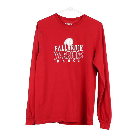 Vintage red Fallbrooke Warriors Adidas Long Sleeve T-Shirt - mens medium