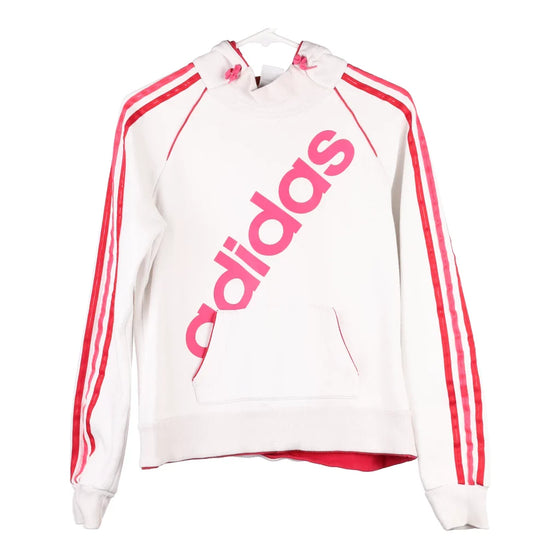 Vintage white Age 14 Adidas Hoodie - girls medium