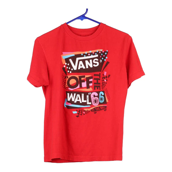 Vintage red Age 10-12 Vans T-Shirt - boys medium