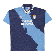  Vintage blue 1994-96 SS Lazio Away Umbro Football Shirt - mens x-large