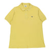 Vintage yellow Lacoste Polo Shirt - mens x-large