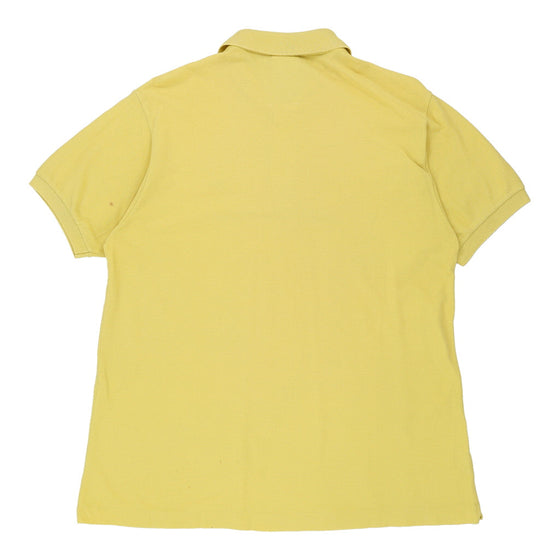 Vintage yellow Lacoste Polo Shirt - mens x-large