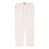 Vintage white Les Copains Trousers - mens 37" waist