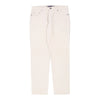 Vintage white Les Copains Trousers - mens 37" waist