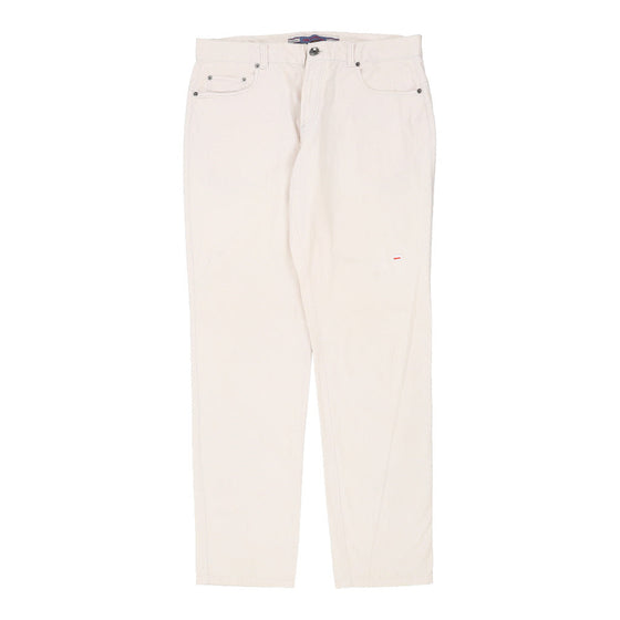 Vintage white Les Copains Trousers - mens 37" waist