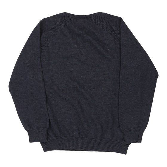 Vintage navy Giorgio Armani Jumper - mens x-large