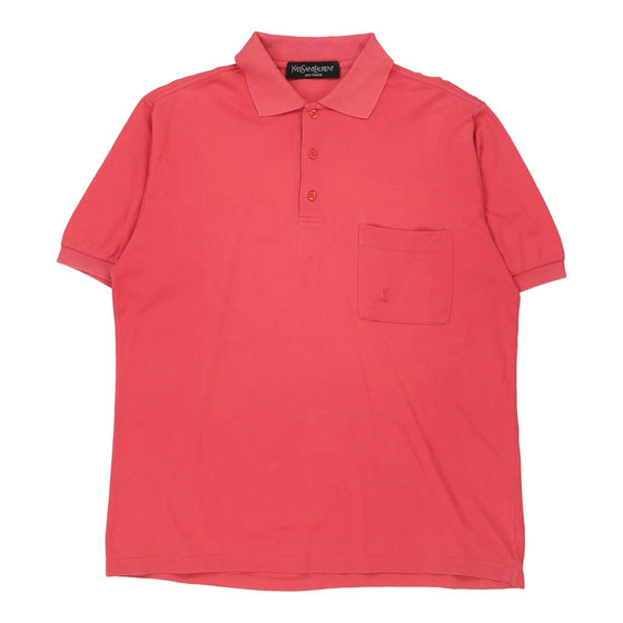 Vintage pink Yves Saint Laurent Polo Shirt - mens x-large