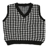 Vintage black Splash Sweater Vest - womens large