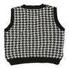 Vintage black Splash Sweater Vest - womens large