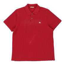  Vintage red Burberry London Polo Shirt - mens large