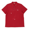 Vintage red Burberry London Polo Shirt - mens large