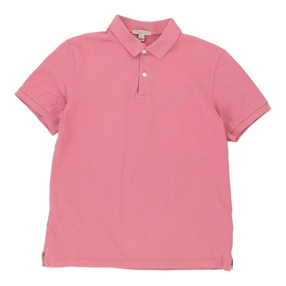 Vintage pink Burberry Brit Polo Shirt - mens medium