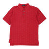 Vintage red Burberry Polo Shirt - mens large