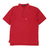 Vintage red Burberry Polo Shirt - mens large