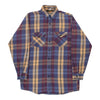 Vintage blue Oshkosh Flannel Shirt - mens x-large