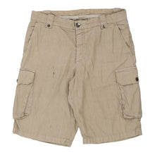  Armani Cargo Cargo Shorts - 34W 12L Beige Cotton