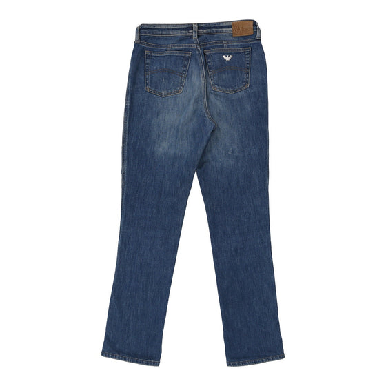 Armani Jeans Jeans - 30W UK 10 Blue Cotton Blend