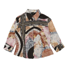  Just Cavalli Patterned Shirt - Large Multicoloured Silk