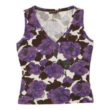  Moncler V-Neck Top - Medium Purple Cotton