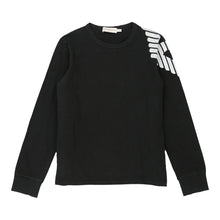  Emporio Armani Long Sleeve T-Shirt - Medium Black Cotton