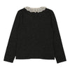 Miss Blumarine Lace Jumper - Small Grey Acrylic Blend