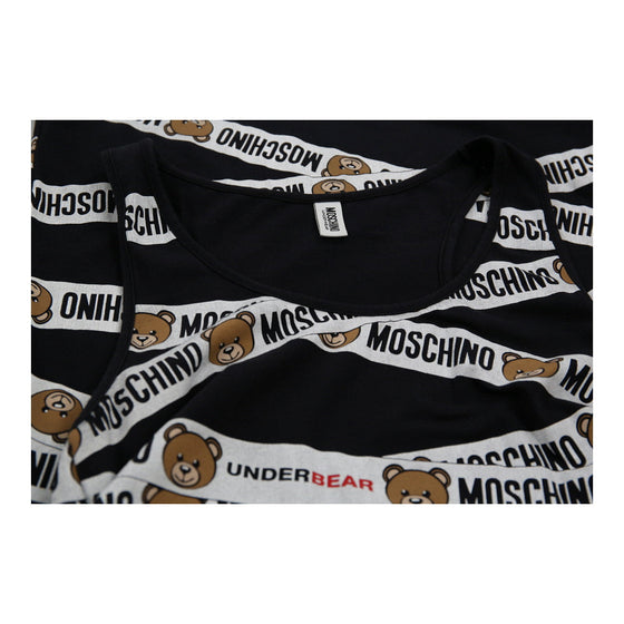 Moschino Dress - Small Black Cotton