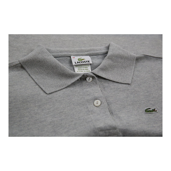 Lacoste Polo Shirt - Medium Grey Cotton