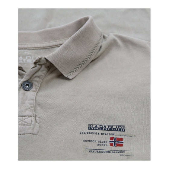 Vintagebeige Napapijri Polo Shirt - mens large