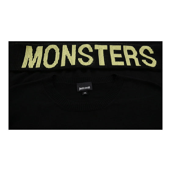 All Monsters Are Human Just Cavalli Jumper - 2XL Black Cotton