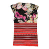 Just Cavalli Floral Top - Small Red Cotton