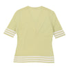 Valentino V-Neck Top - Small Green Cotton