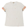 Burberry Brit Novacheck T-Shirt - Medium White Cotton