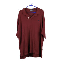  Vintage burgundy Bootleg Ralph Lauren Polo Shirt - mens xx-large