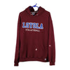 Vintage burgundy Loyola Volleyball Russell Athletic Hoodie - mens large