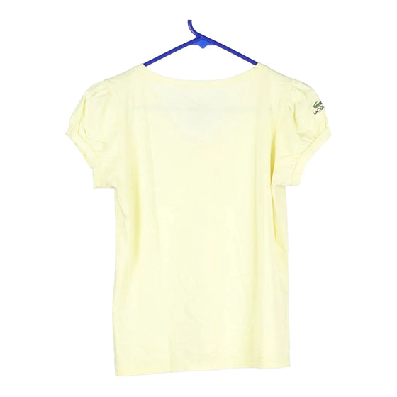 Vintage yellow Bootleg Lacoste T-Shirt - womens medium