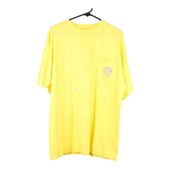 Vintage yellow Bootleg North Sails T-Shirt - mens x-large