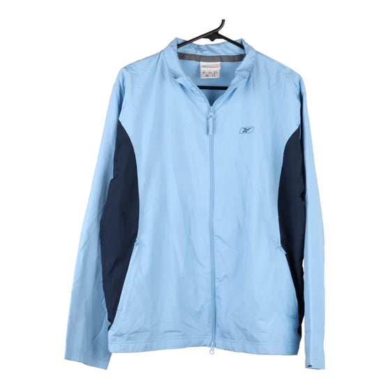 Reebok Track Jacket - XL Blue Polyester Blend