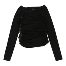  Dolce & Gabbana Sheer Long Sleeve Top - Medium Black Polyester