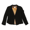 Cavalli Class Embroidered Blazer - Small Navy Cotton Blend