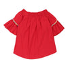 Liu Jo Bardot Top - Medium Red Cotton