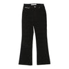 Krizia Embroidered Jeans - 29W UK 8 Black Cotton