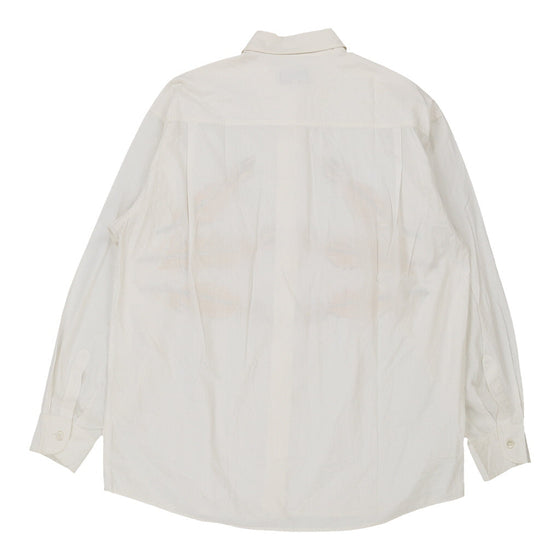 Iceberg Embroidered Shirt - Medium White Cotton