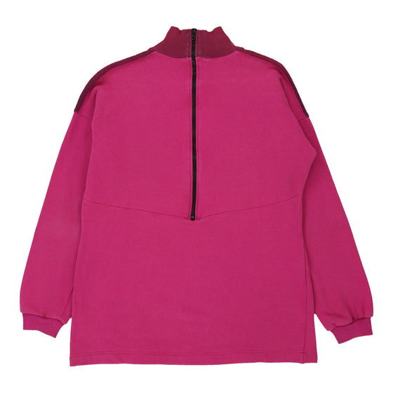 Iceberg 1/4 Zip - Medium Pink Cotton