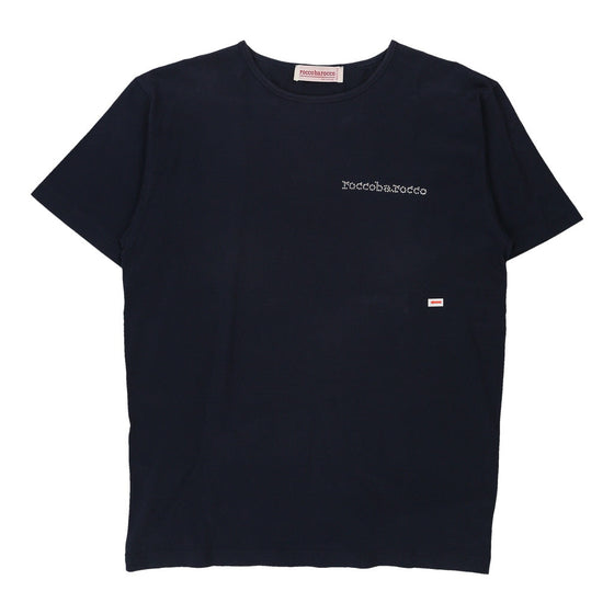 Roccobarocco T-Shirt - Small Blue Cotton